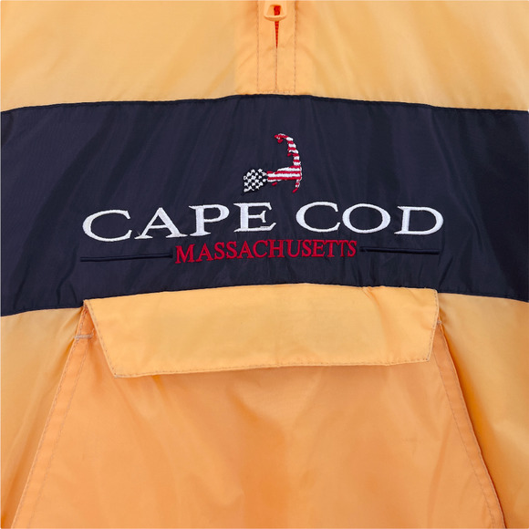 Cuffys of Cape Cod Massachusetts Kids Yellow Waterproof Windbreaker Jacket - Picture 6 of 12